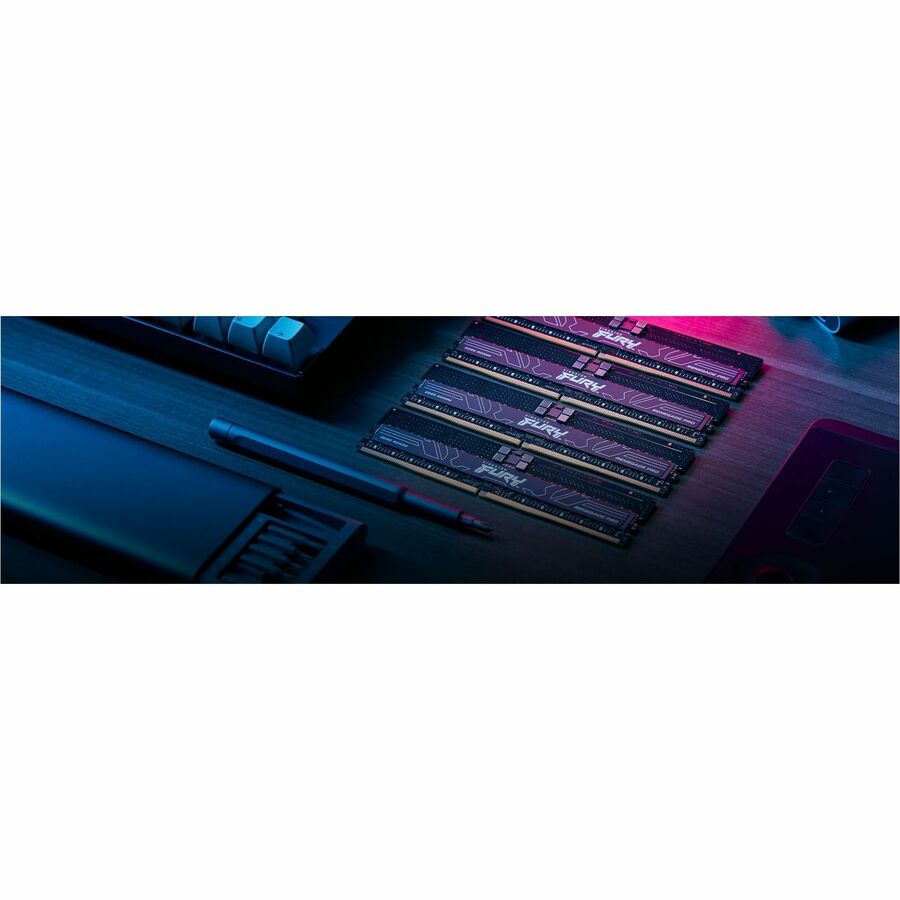 Kingston 128GB (4 x 32GB) DDR5 5600MT/s CL28 FURY Renegade Pro RDIMM Black EXPO — KF556R28RBE2K4-128