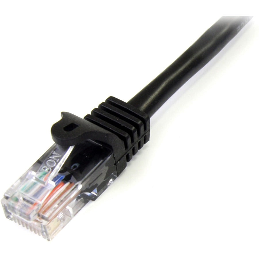 StarTech.com 15 ft Black Cat5e Snagless UTP Patch Cable — 45PATCH15BK