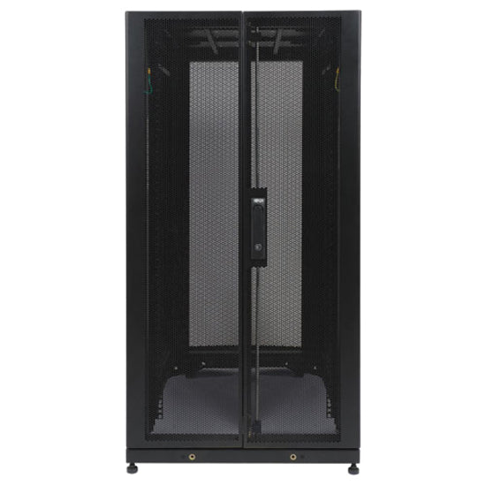 Tripp Lite by Eaton 25U SmartRack Standard-Depth Half-Height Server Rack Enclosure, Doors and Side Panels — SR25UB