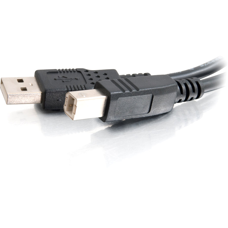 C2G 16.4ft USB A to USB B Cable - USB A to B Cable - USB 2.0 - Black - M/M — 28104