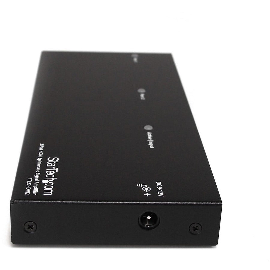 StarTech.com HDMI Splitter 1 In 2 Out - 1080p - 2 Port - Signal Amplifier - Rugged - HDMI Multi Port - HDMI Audio Splitter — ST122HDMI2