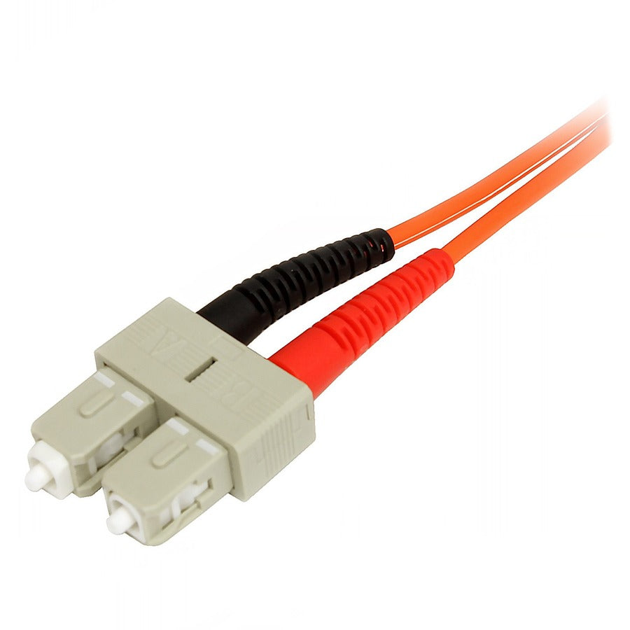 StarTech.com 2m Fiber Optic Cable - Multimode Duplex 50/125 - LSZH Fiber Jumper Cord - LC/SC — 50FIBLCSC2