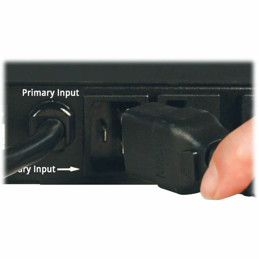 Eaton Tripp Lite Series 1.9kW Single-Phase Switched Automatic Transfer Switch PDU, 2 120V L5-20P / 5-20P Inputs, 16 5-15/20R Outputs, 1U, TAA — PDUMH20ATNET