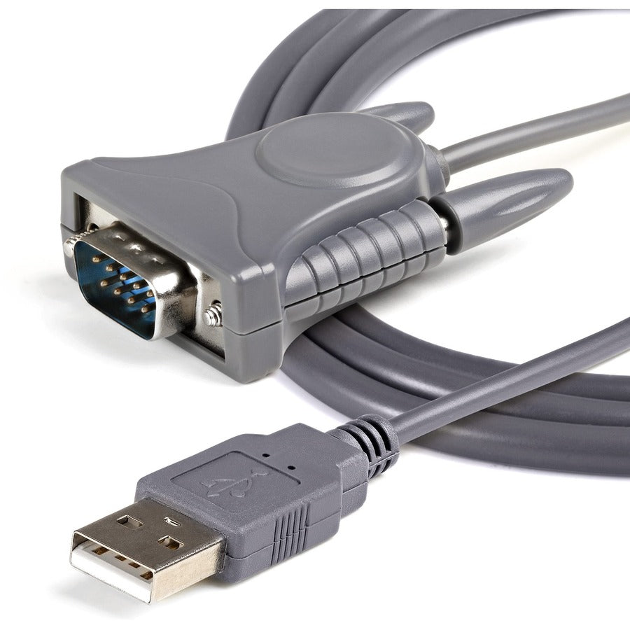 StarTech.com 3ft (91cm) 1-Port USB to Serial Cable, DB9/DB25 RS232 to USB Converter, Prolific, USB to Serial Adapter — ICUSB232DB25
