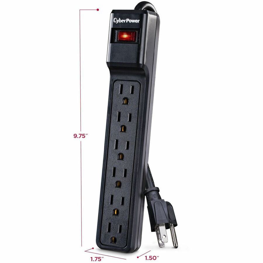 CyberPower CSB606 Essential 6 - Outlet Surge with 900 J — CSB606