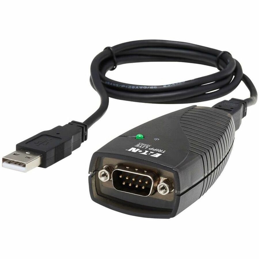Eaton Tripp Lite Series Keyspan USB to Serial Adapter - USB-A Male to DB9 RS232 Male, 3 ft. (0.91 m), TAA — USA-19HS