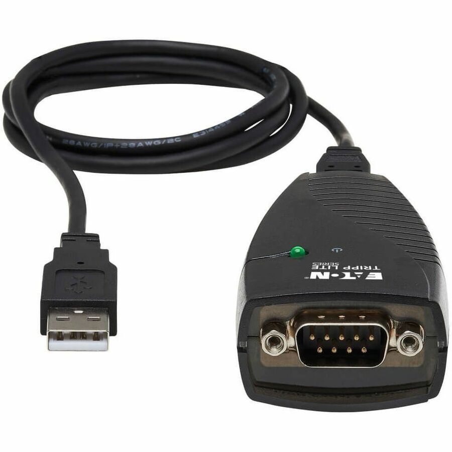 Eaton Tripp Lite Series Keyspan USB to Serial Adapter - USB-A Male to DB9 RS232 Male, 3 ft. (0.91 m), TAA — USA-19HS