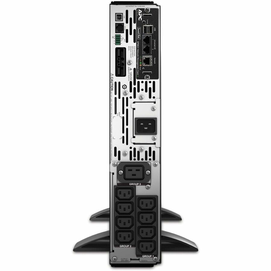 APC Smart-UPS X, Line Interactive, 3kVA, Rack/tower convertible 2U, 208V-230V, 8x C13+1x C19 IEC, Network card, Extended runtime — SMX3000RMHV2UNC