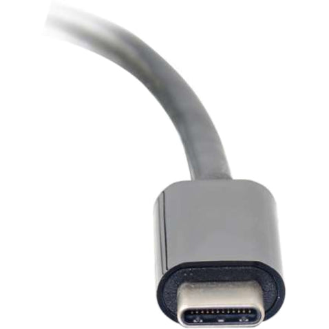 C2G USB-C to Enternet Network Adapter Converter - Type C Male/USB 3.0 to RJ45 - Black — 29826