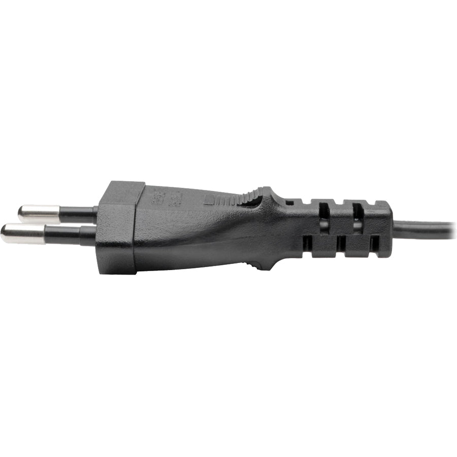 Eaton Tripp Lite Series European Computer Power Cord, C7 to Schuko, 2.5A, 250V, 18 AWG, 6 ft. (1.83 m), Black — P059-006