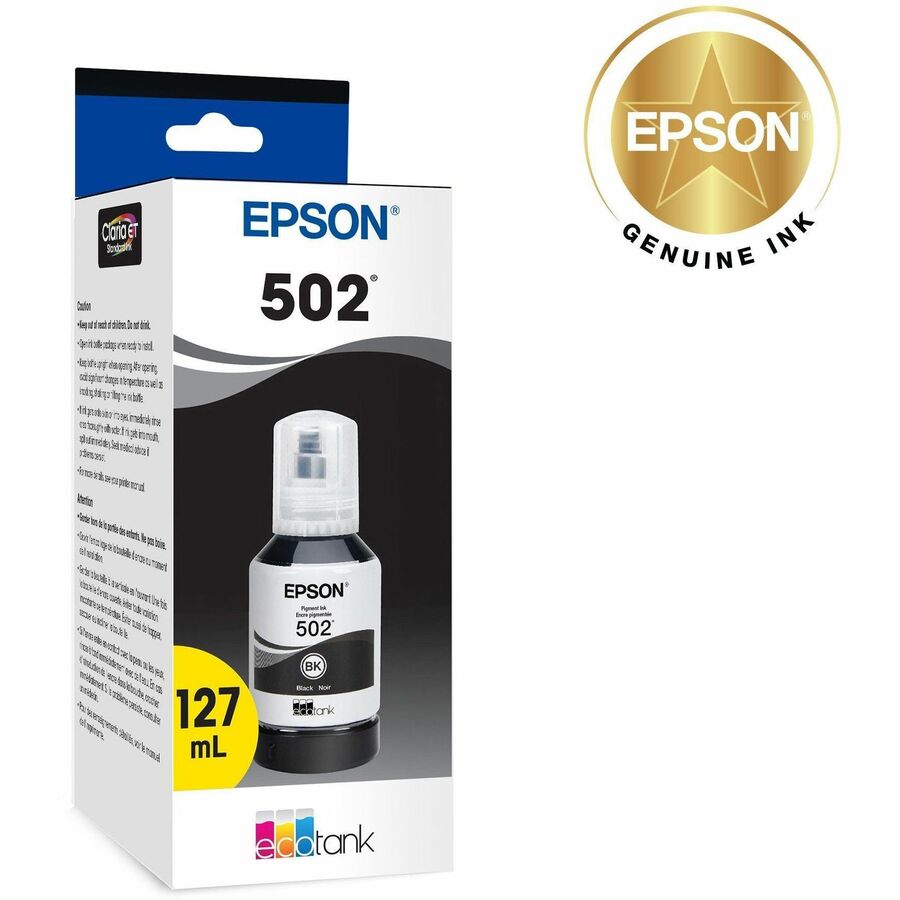 Epson T502, Black Ink Bottle — T502120-S