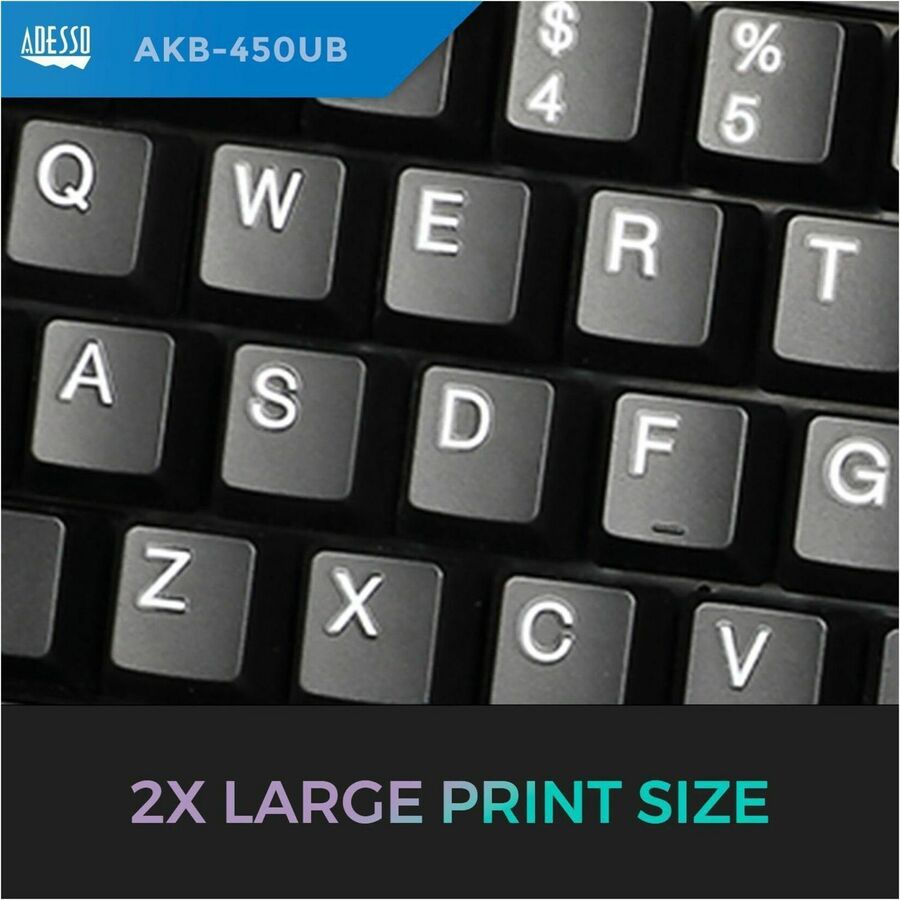 Adesso Tru-Form Ergonomic Touchpad Keyboard — AKB-450UB