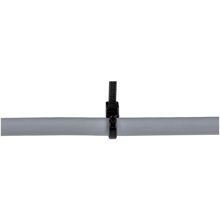 StarTech.com 4"(10cm) Cable Ties, 7/8"(22mm) Dia, 18lb(8kg) Tensile Strength, Nylon Self Locking Zip Ties, UL Listed, 100 Pack, Black — CBMZT4B