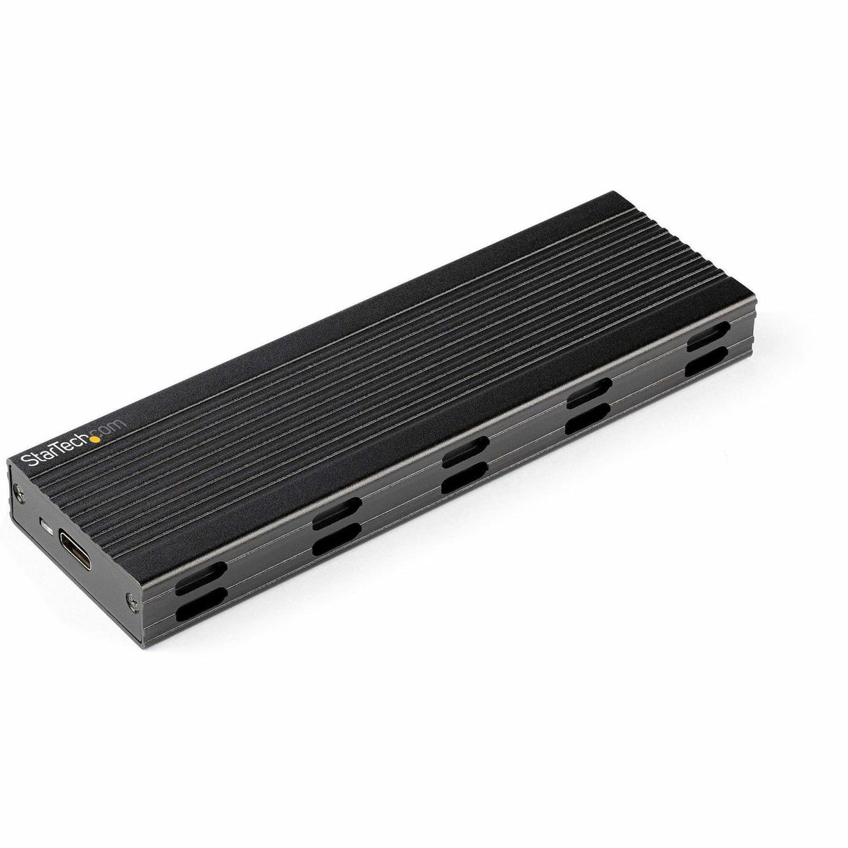StarTech.com USB-C 10Gbps to M.2 NVMe or M.2 SATA SSD Enclosure, Portable M.2 PCIe/SATA SSD Aluminum Enclosure, USB-C & USB-A Host Cables — SM2E1BMU31C