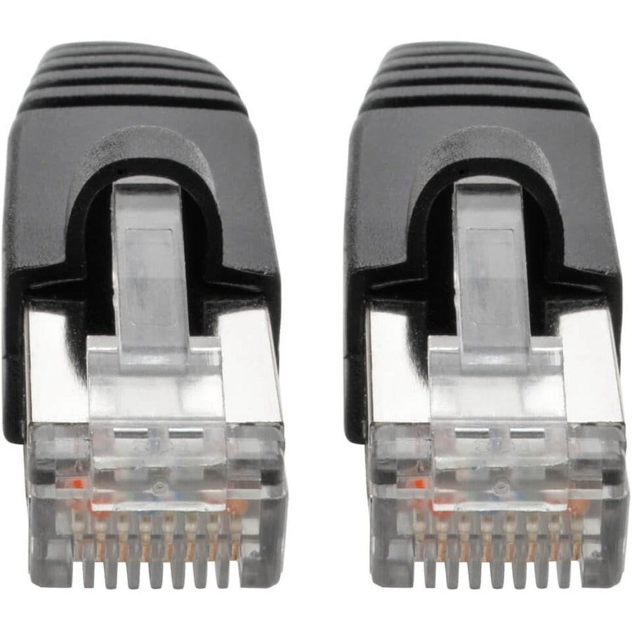 Eaton Tripp Lite Series Cat6a 10G Snagless Shielded STP Ethernet Cable (RJ45 M/M), PoE, Black, 2 ft. (0.61 m) — N262-002-BK