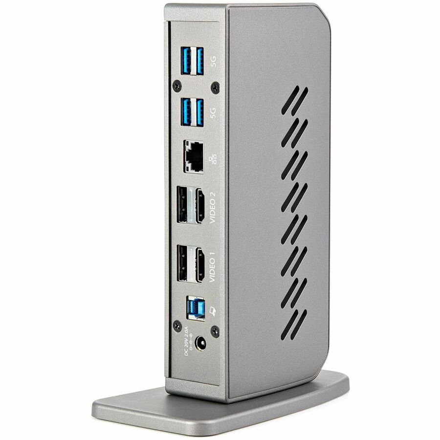 StarTech.com USB-C USB-A Dock - Hybrid Universal USB 3.0 Laptop Docking Station - Dual Monitor 4K 60Hz HDMI/DisplayPort - 6xUSB Type-A/GbE — DK30A2DHU