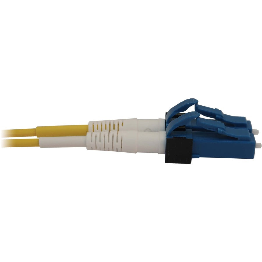 Eaton Tripp Lite Series 400G Duplex Singlemode 9/125 OS2 Switchable Fiber Optic Cable (LC/UPC M/M), LSZH, Yellow, 2 m (6.6 ft.) — N370X-02M