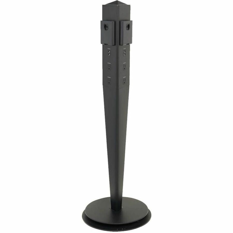 Eaton Tripp Lite Series Safe-IT 5-Port Mobile Power Tower and USB Charging Station - USB-C 60W, 4x USB-A, 6x 5-15R, Wireless Charging, 1000 Joules, 10 ft. Cord, Antimicrobial Protection — TLM610CPAM