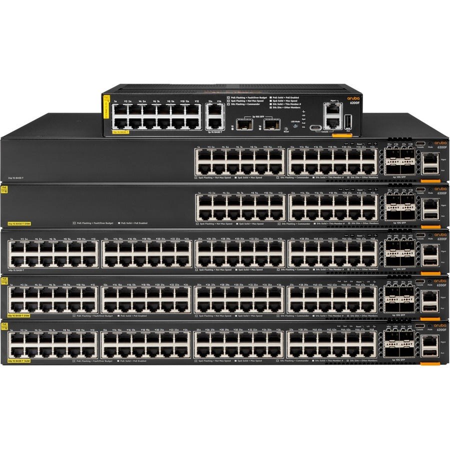 HPE 6200M 36G 12SR5 Class6 PoE 4SFP+ TAA Switch — R8V12A