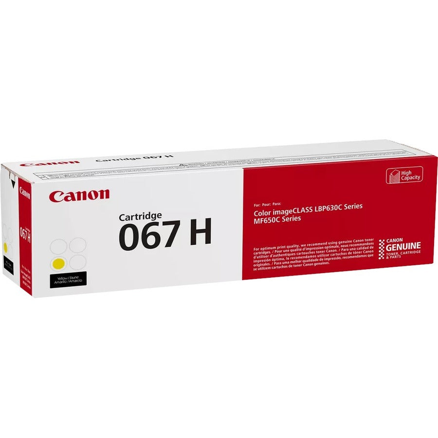 Canon 067 Original High Yield Laser Toner Cartridge - Yellow - 1 Each — 5103C001