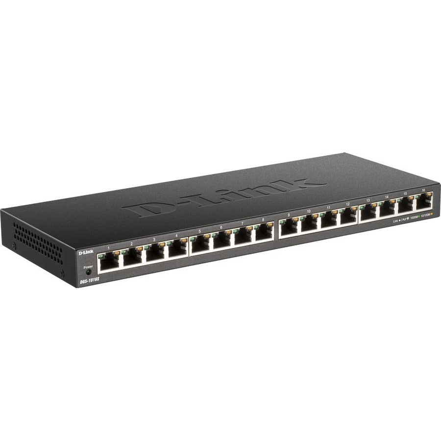 D-Link 16-Port Gigabit Desktop Switch — DGS-1016S