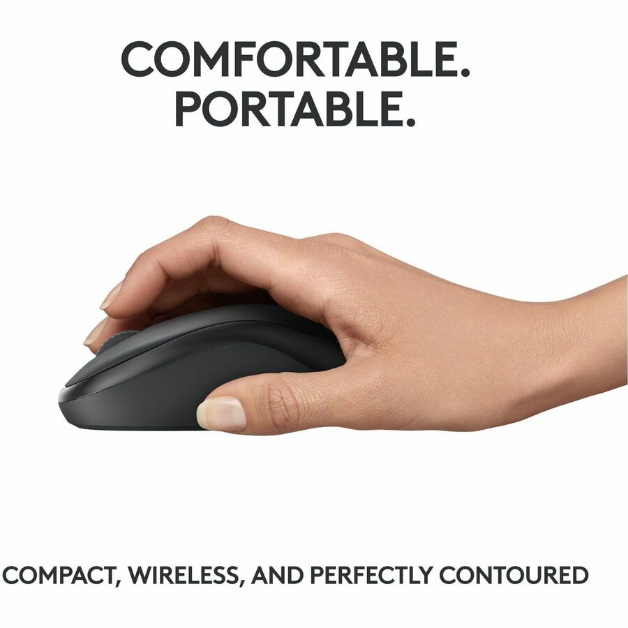 Logitech M240 Silent Bluetooth Mouse, Wireless, Compact, Portable, Smooth Tracking, Graphite — 910-007113