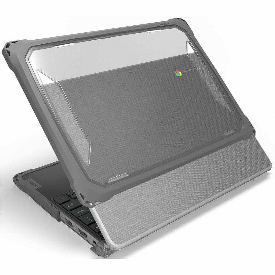 Extreme Shell-F3 Slide Case for Lenovo 100e G4 Chromebook 11" (ver 83G8 & 83G9 only) (Gray/Clear) — LNESF3100EG4GRY