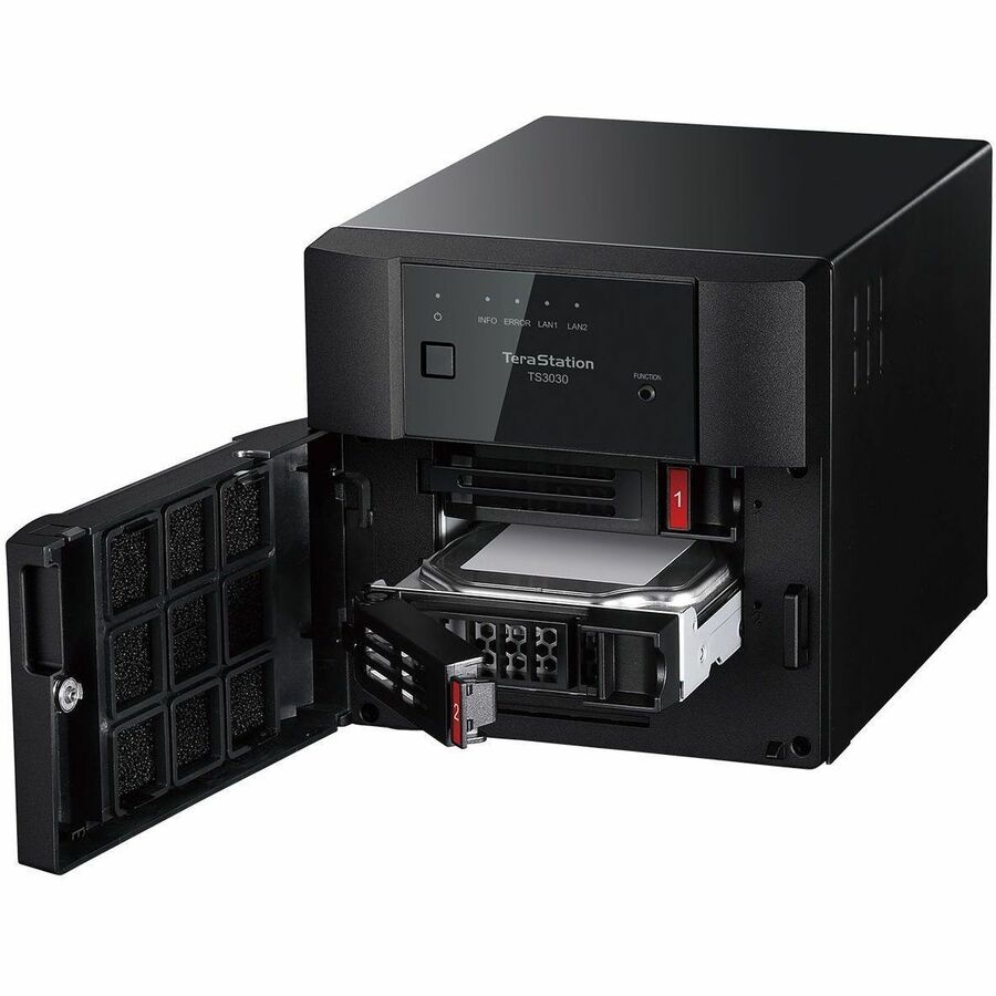 BUFFALO TeraStation 3230DN 2-Bay Secure SMB Desktop NAS 8TB (2x4TB) with Hard Drives Included — TS3230DN0802