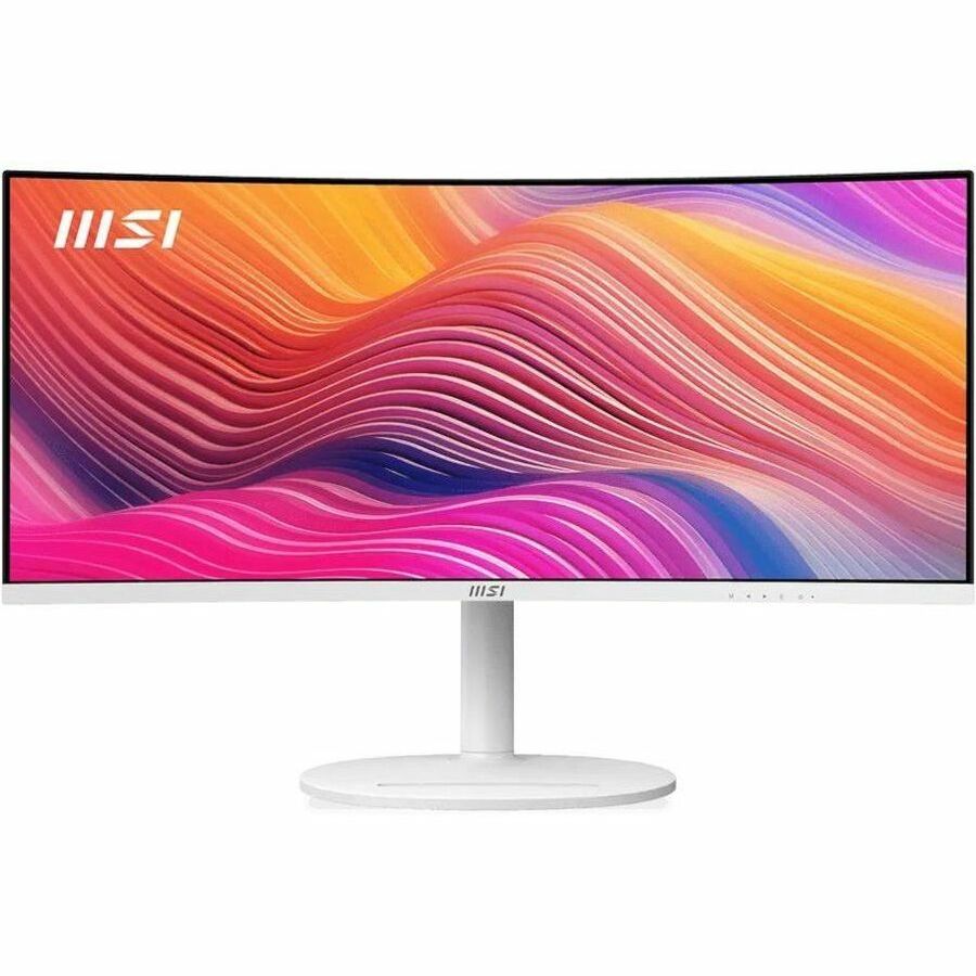 MSI Modern MD342CQPW 34" Class UW-QHD Curved Screen LCD Monitor - 21:9 - Black, White — ModernMD342CQPW