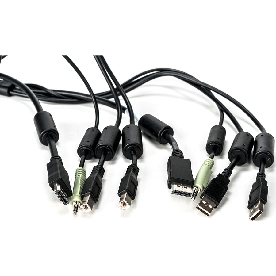 Vertiv Avocent USB Keyboard and Mouse, DisplayPort and Audio Cable, 6 ft. for Vertiv Avocent SV and SC Series Switches — CBL0104