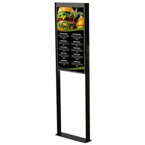 Peerless-AV® Floor Window Display Mount for Samsung OM55N-D Double-Sided Display — DS-OM55ND-FLOOR