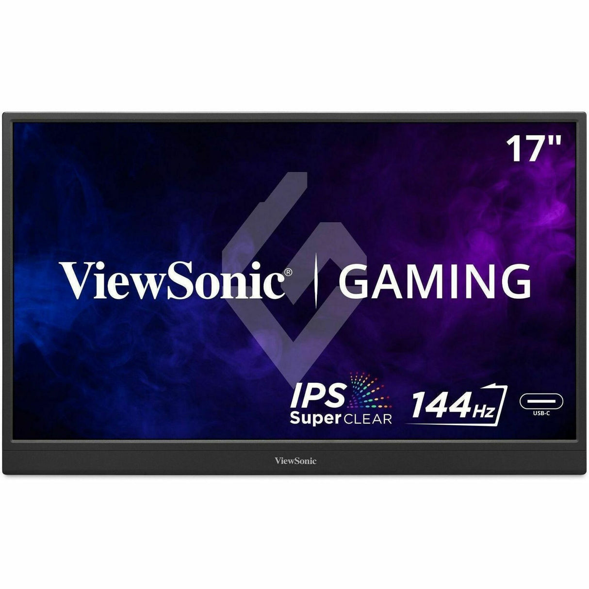 ViewSonic VX1754 17 Inch 1080p IPS Portable Gaming Monitor with 144Hz, AMD FreeSync, 2 Way Powered 60W USB C, Mini HDMI, and Built-in Stand with Protective Cover — VX1754