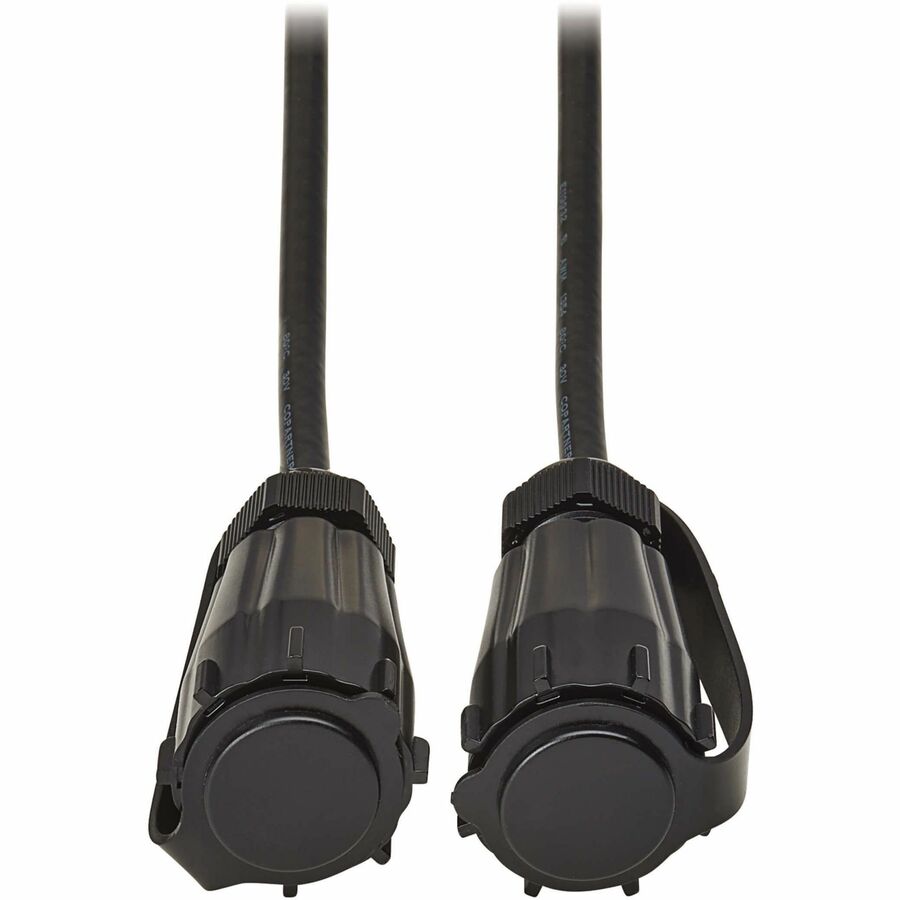 Eaton Tripp Lite Series Rigid Industrial RF Coaxial Cable (M/M) - IP68, BNC Connectors, 10 ft. (3.1 m), Black — A200-010-BNC