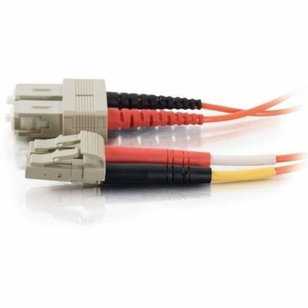 C2G 2m LC-SC 62.5/125 Duplex Multimode OM1 Fiber Cable - Orange - 6ft — 33155