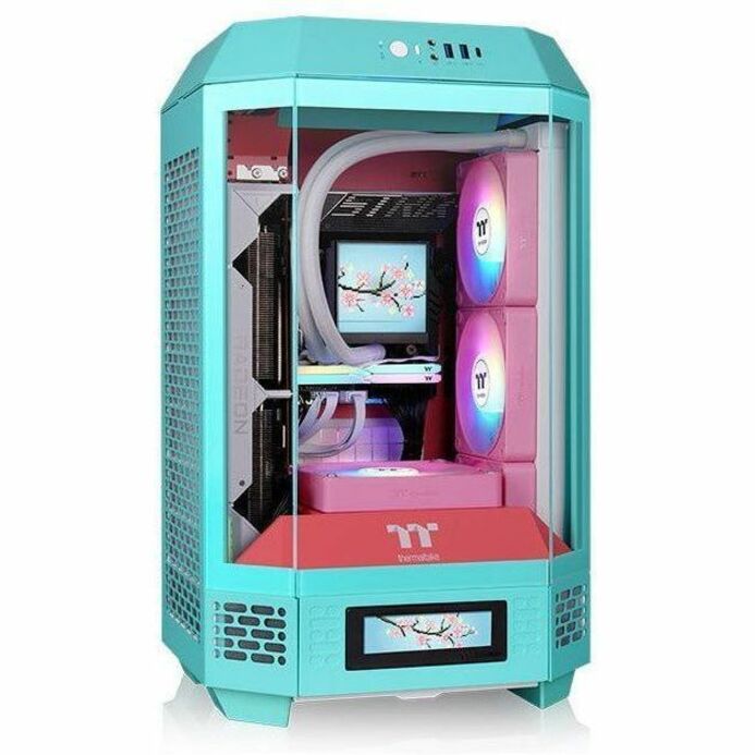 Thermaltake The Tower 250 Mint Strawberry Mini Tower Chassis — CA-1Z9-00SLWN-00