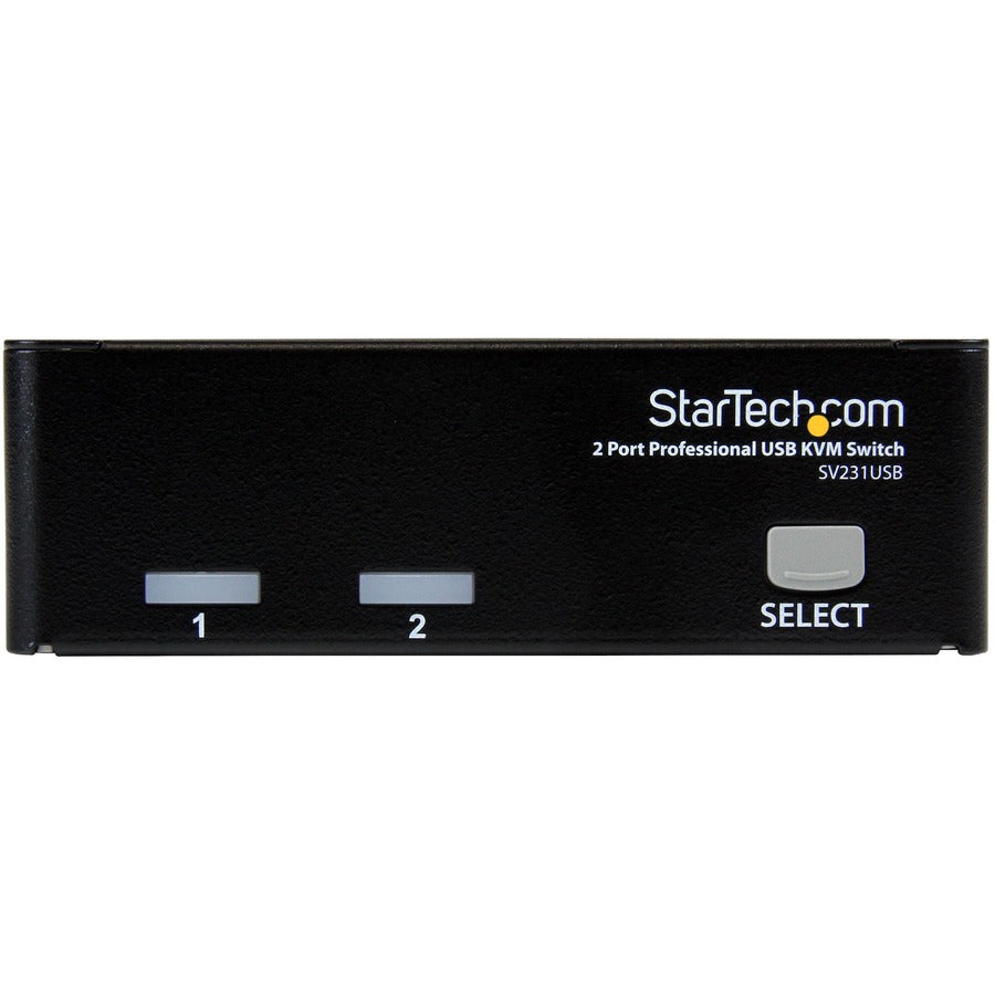 StarTech.com 2 Port Professional USB KVM Switch Kit with Cables — SV231USB