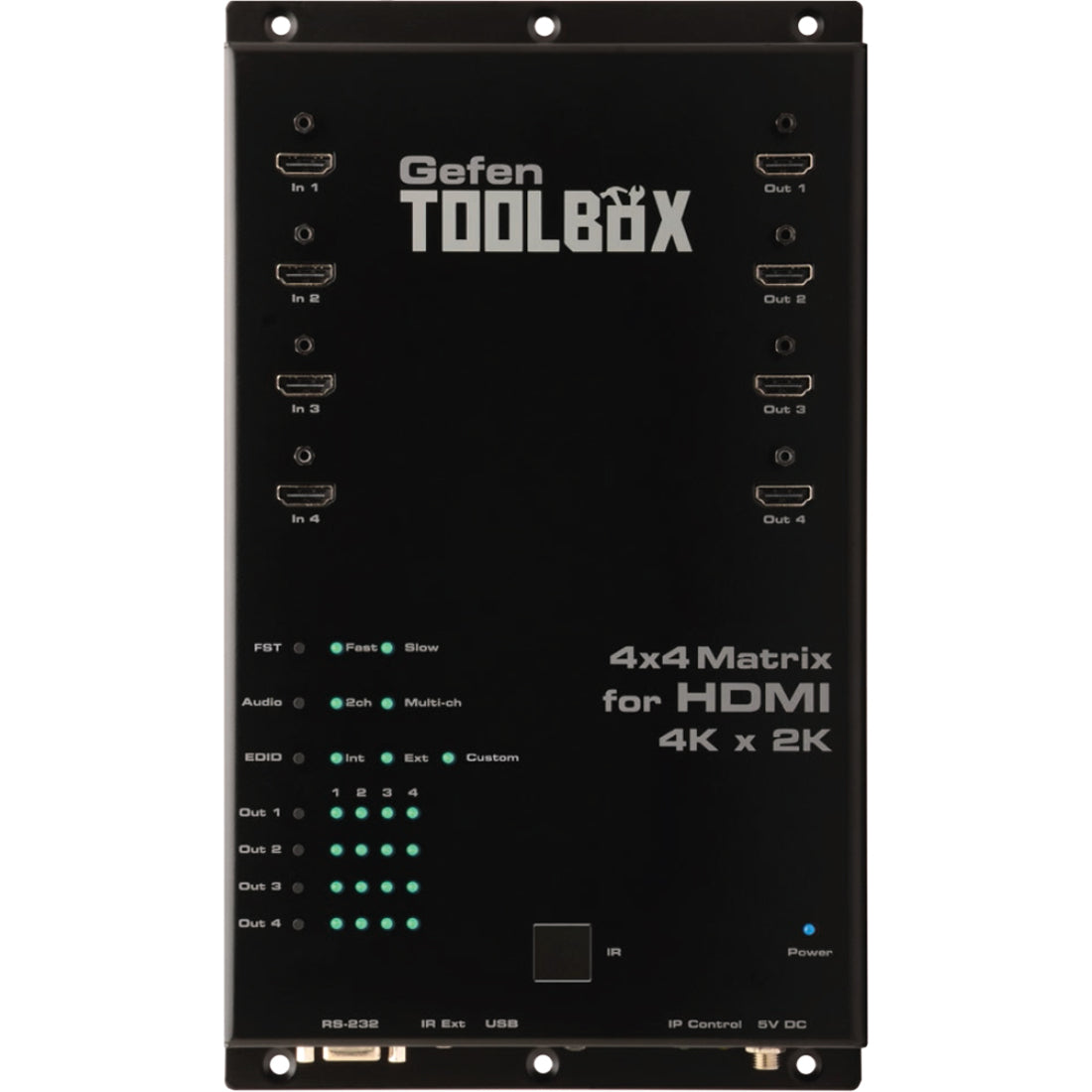 Gefen 4x4 Matrix for HDMI with Ultra HD 4K x 2K Support — GTB-HD4K2K-444-BLK