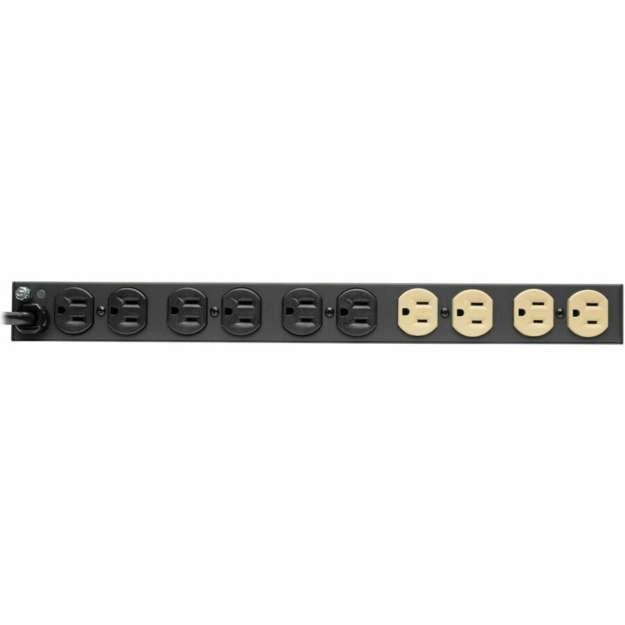 Eaton Tripp Lite Series Isobar 12-Outlet Network Server Surge Protector, 15 ft. (4.57 m) Cord, 3840 Joules, Diagnostic LEDs, 1U Rackmount — ISOBAR12ULTRA