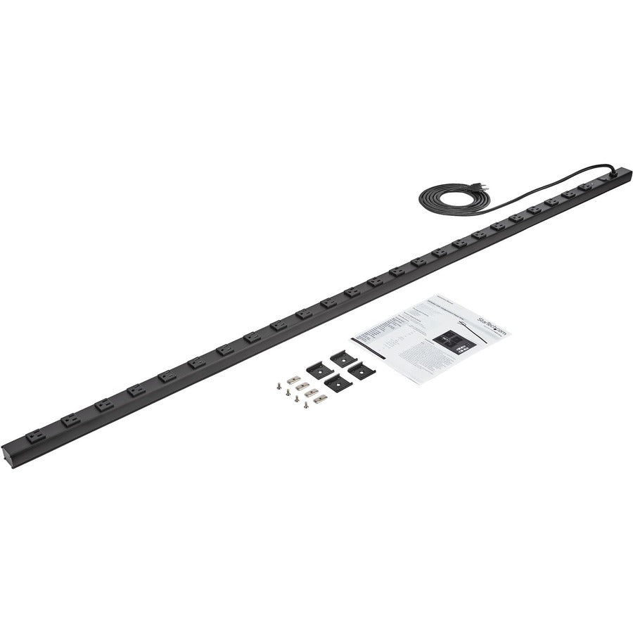 StarTech.com Server Rack PDU with 24 Outlets - Power Distribution Unit for 42U Racks or Cabinets - 0U — RKPW247015