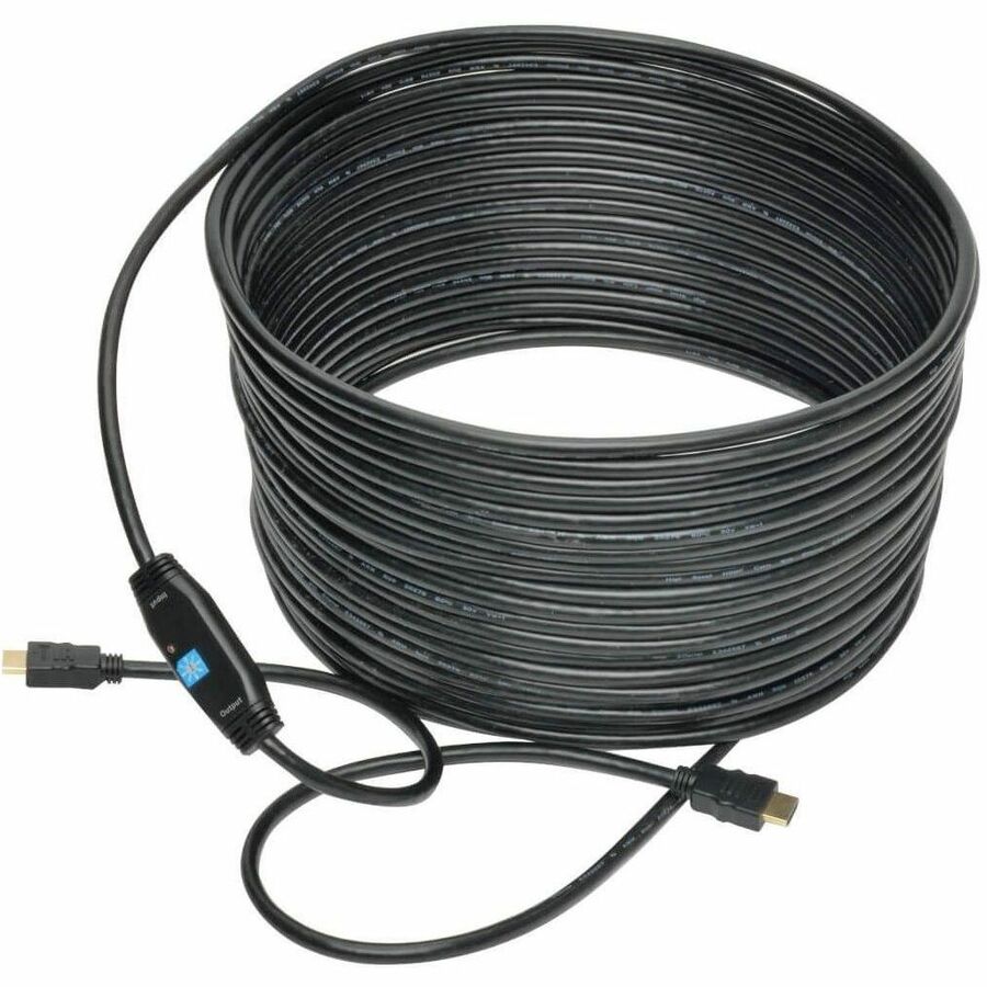 Eaton Tripp Lite Series Active High-Speed HDMI Cable with Built-In Signal Booster (M/M), Black, 50 ft. (15 m) — P568-050-ACT