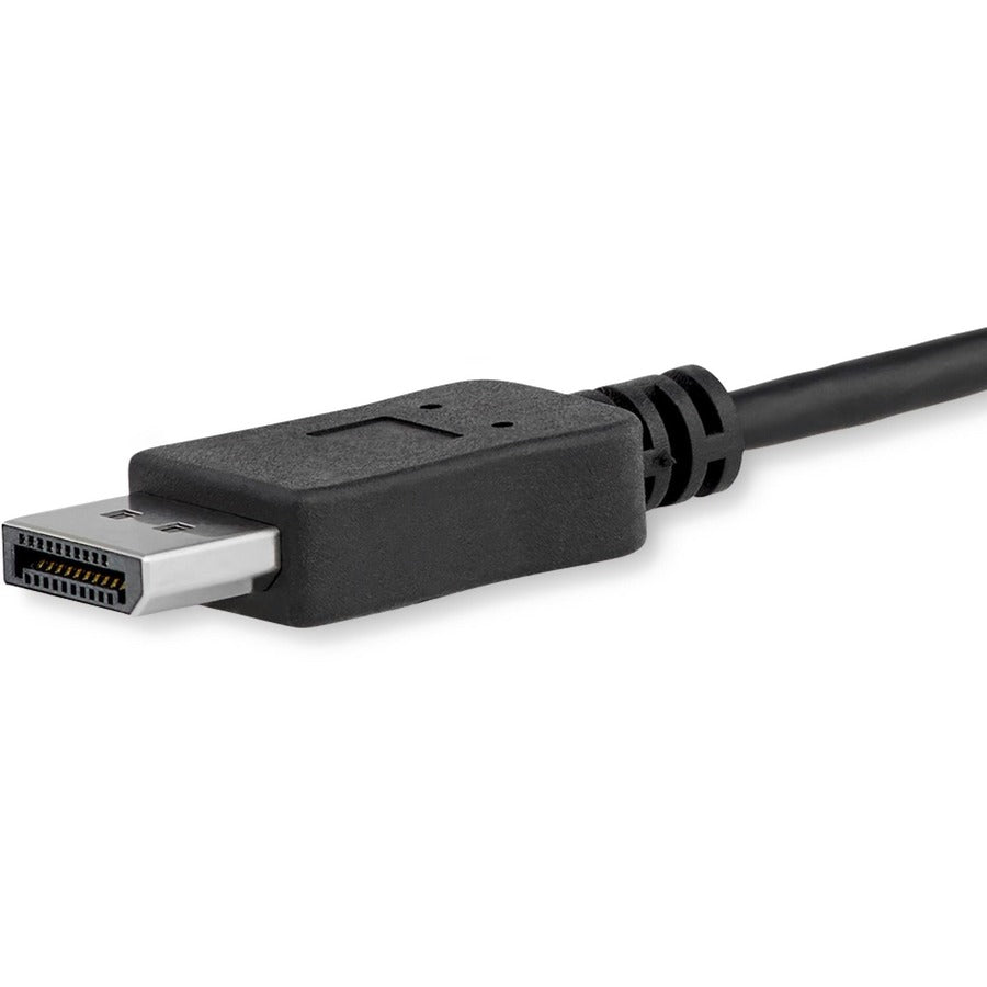StarTech.com 6ft/1.8m USB C to DisplayPort 1.2 Cable 4K 60Hz - USB Type-C to DP Video Adapter Monitor Cable HBR2 - TB3 Compatible - Black — CDP2DPMM6B