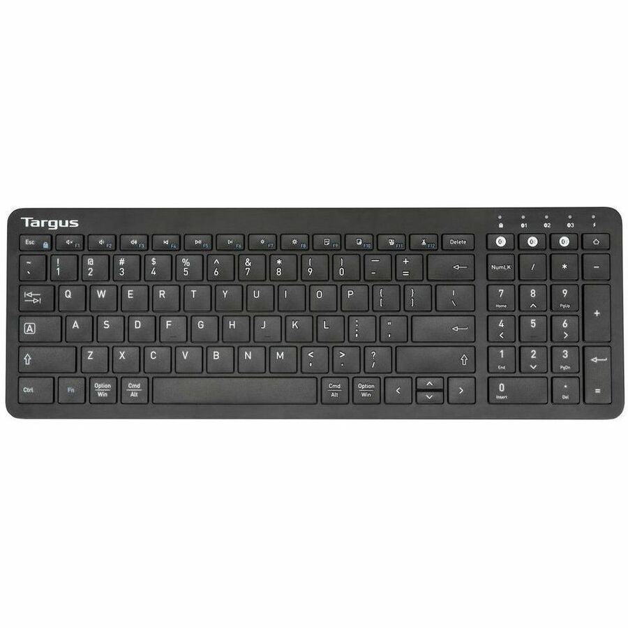 Targus Midsize Multi-Device Bluetooth Antimicrobial Keyboard, Black — AKB863US