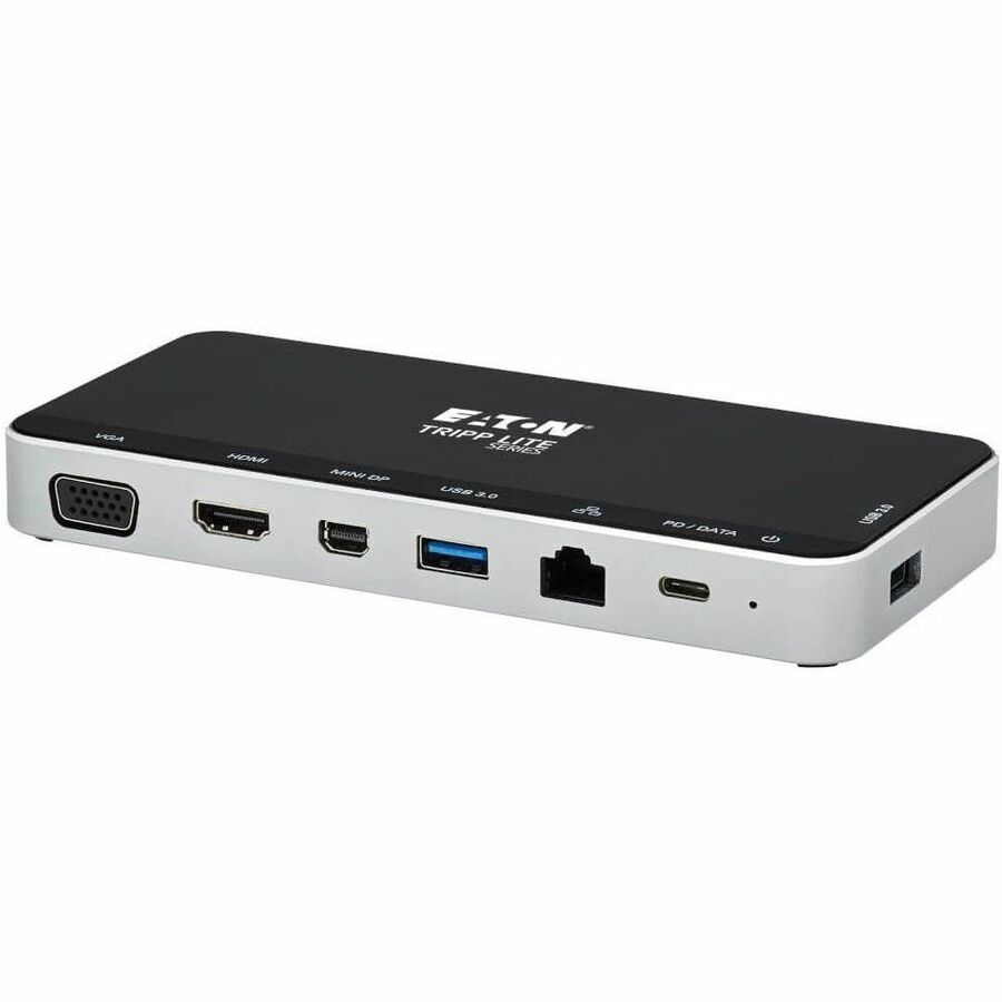 Eaton Tripp Lite Series USB Dock, Triple Display - 4K HDMI & mDP, VGA, USB 3.x (5Gbps), USB-A/C Hub, GbE, 60W PD Charging — U442-DOCK16-B