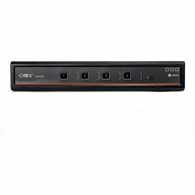Vertiv Avocent Cybex SC900 Secure Desktop KVM Switch, Dual Head Monitor, 4 Port, Common Access Card, NIAP Version 4.0, TAA Compliant (SC940DPH-400) — SC940DPH-400