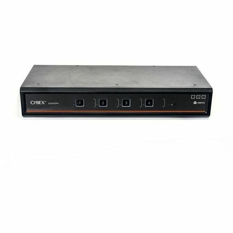 Vertiv Avocent Cybex SC900 Secure Desktop KVM Switch, Dual Head Monitor, 4 Port, Common Access Card, NIAP Version 4.0, TAA Compliant (SC940DPH-400) — SC940DPH-400