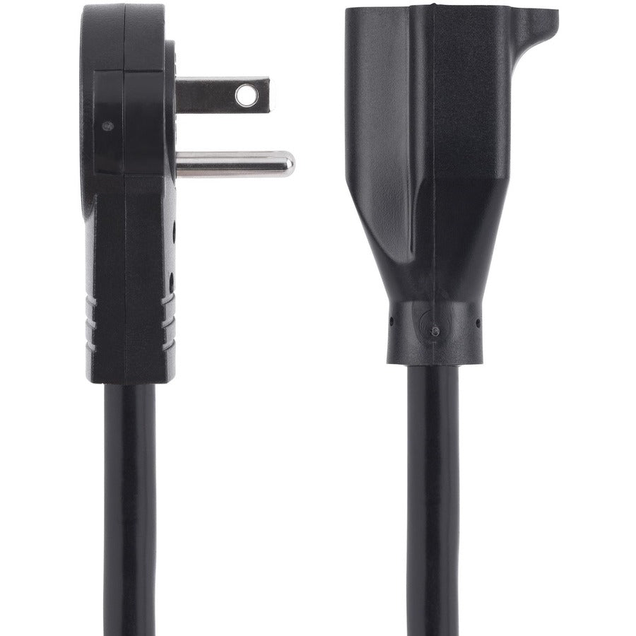 StarTech.com 6ft Power Extension Cord, Rotating Flat Plug Extension Cord, NEMA 5-15P to NEMA 5-15R Cable, 16 AWG, 125V/15A, UL Certified — RTPAC1016