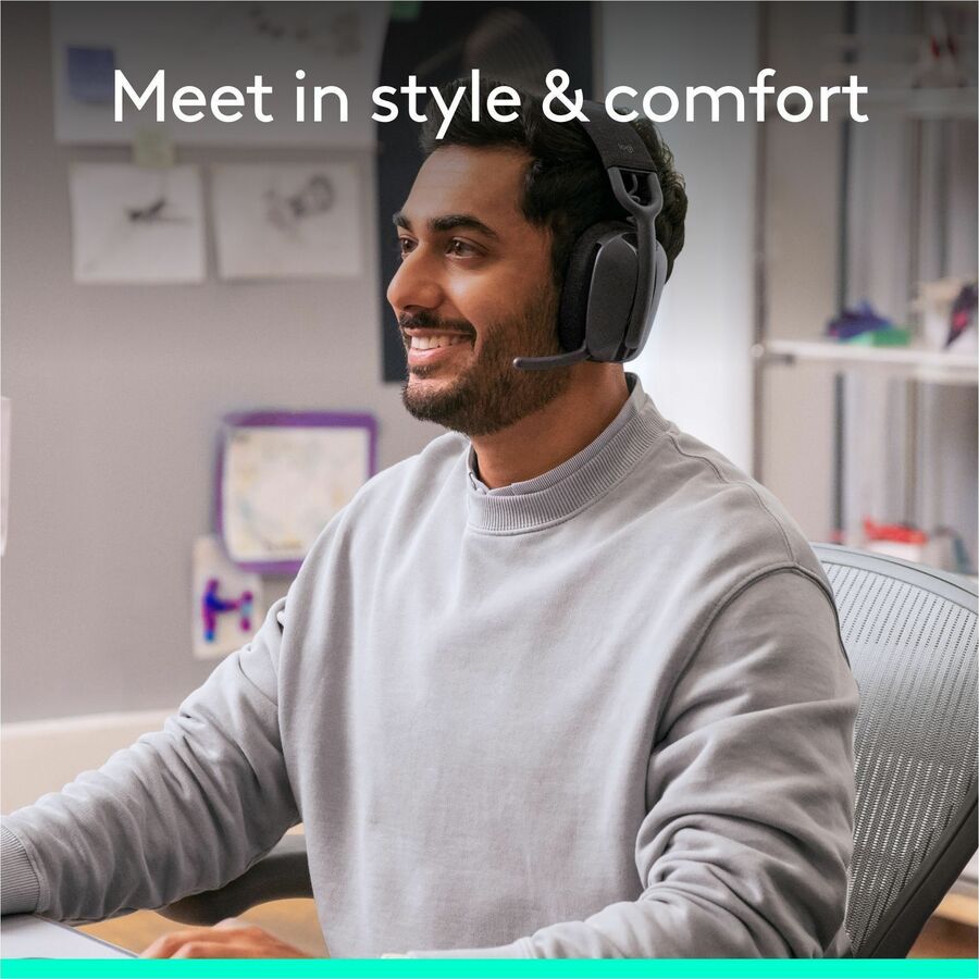 Logitech Zone Vibe Wireless Bluetooth® headphones with USB receiver and noise-canceling mic — 981-001156
