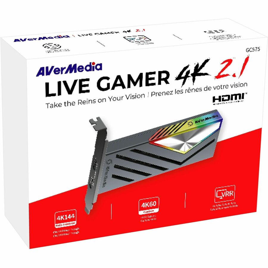 AVerMedia Live Gamer 4K 2.1, PCIe HDMI 2.1 Game Capture Card (GC575) — GC575