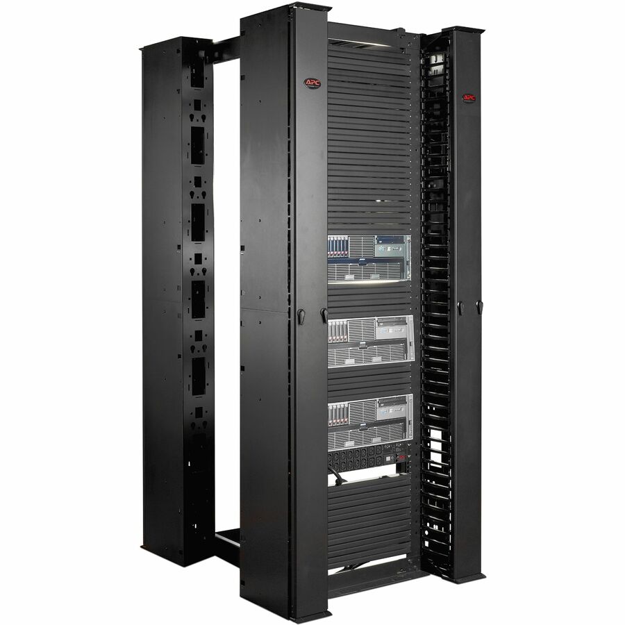 Performance,Vertical Cable Manager for 2 & 4 Post Racks, 84"H x 6"W, Single-Sided with Door — AR8615