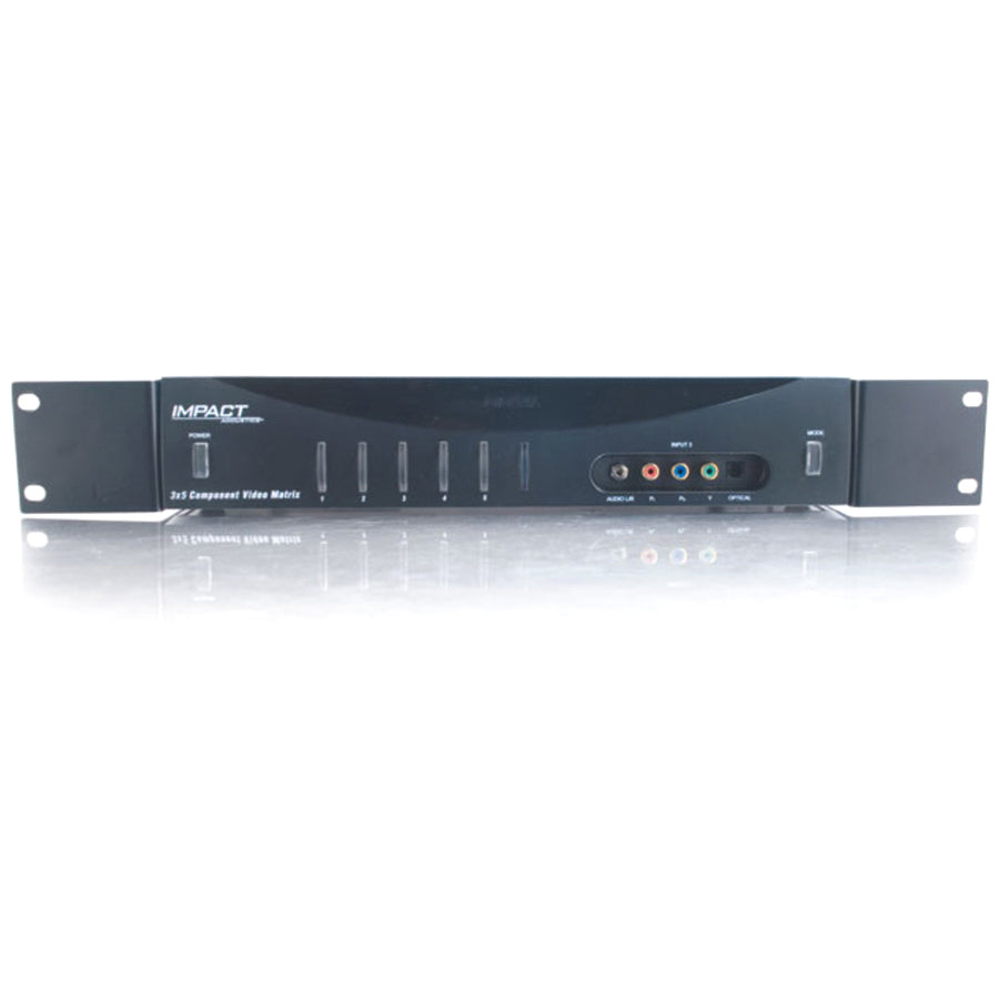 C2G 3x5 Component Video + Stereo Audio + TOSLINK Digital Audio Matrix Selector Switch — 40973